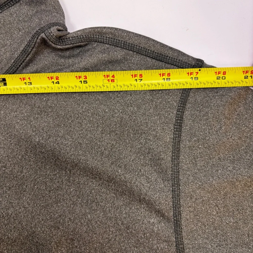 The North Face Mens XL Quarter Zip Pullover Heather Gray Performance‎ Shirt